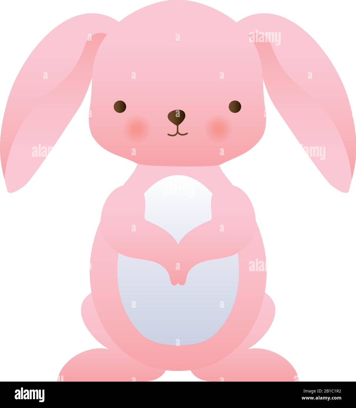 Cute rabbit cartoon vector design Stock Vector Image & Art - Alamy