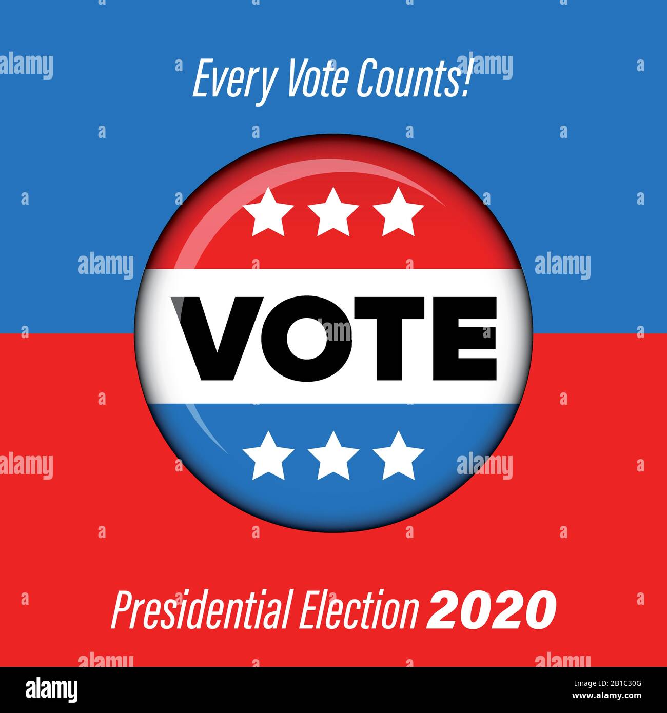 Presidential election Vote badge poster Stock Vector Image & Art Alamy