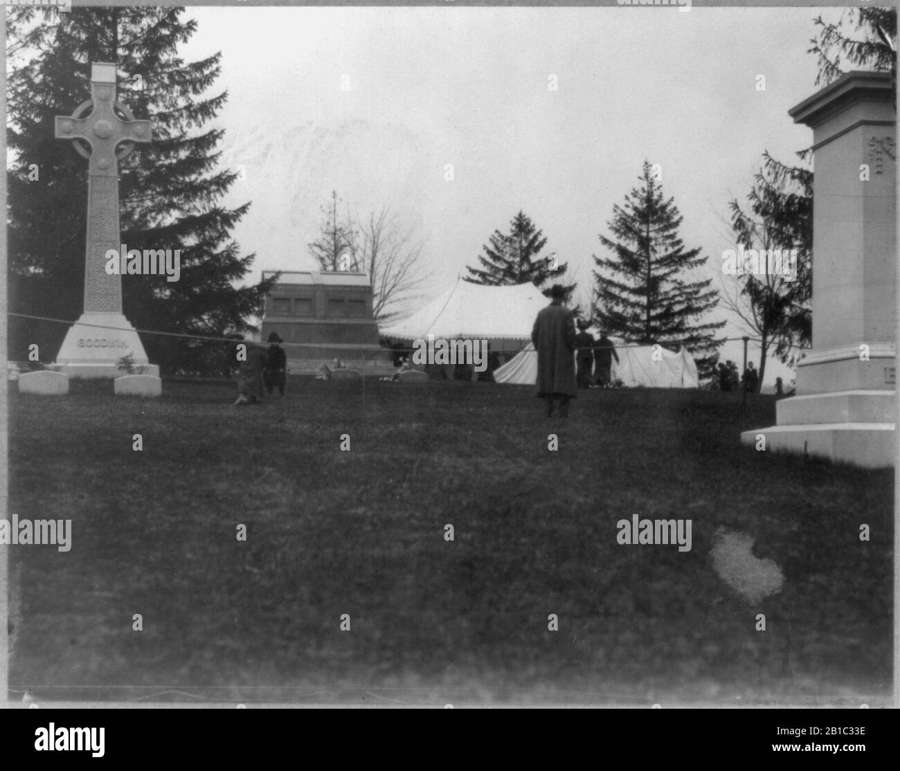 Funeral of John Pierpont Grave site Stock Photo Alamy