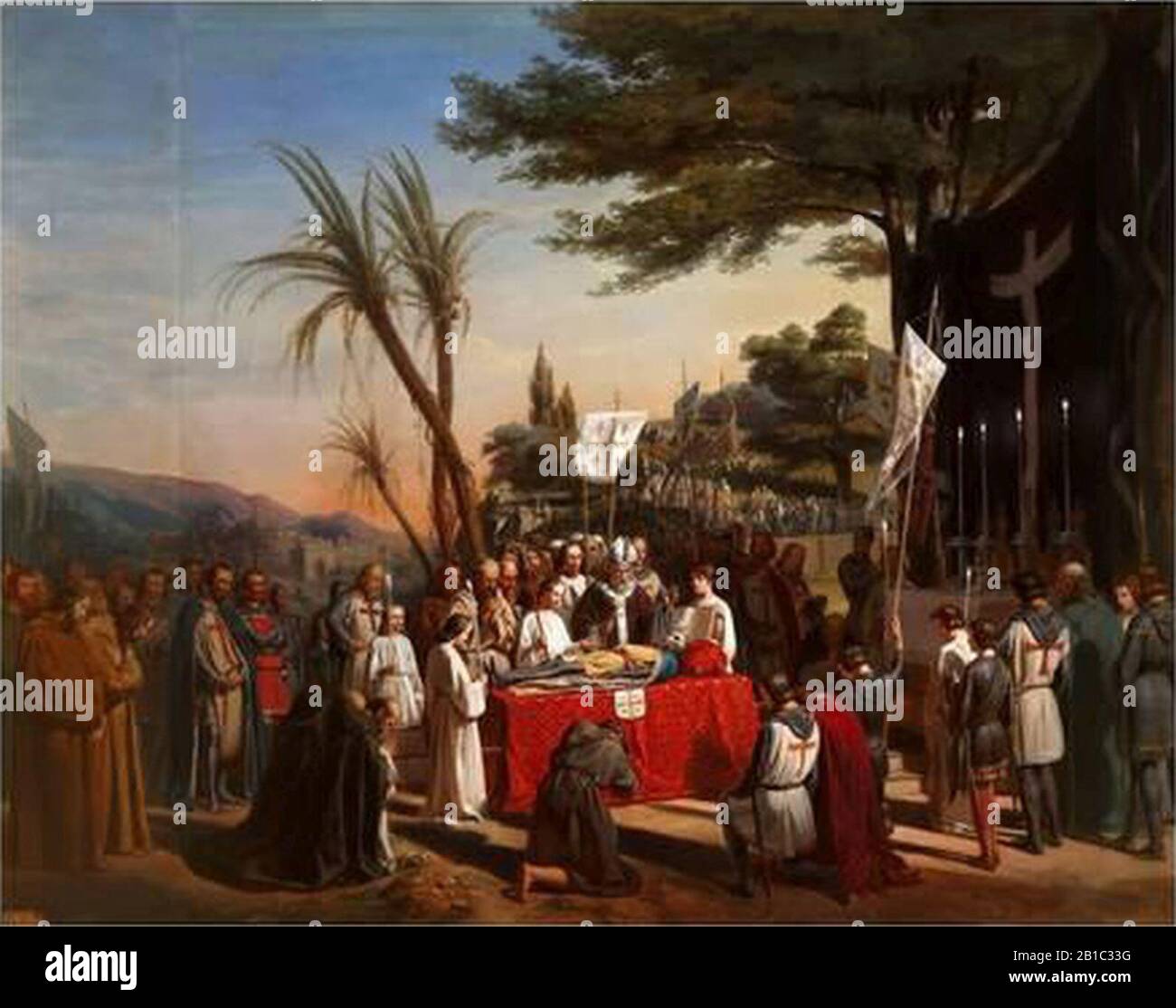Funeral of Godfrey of Bouillon Stock Photo Alamy