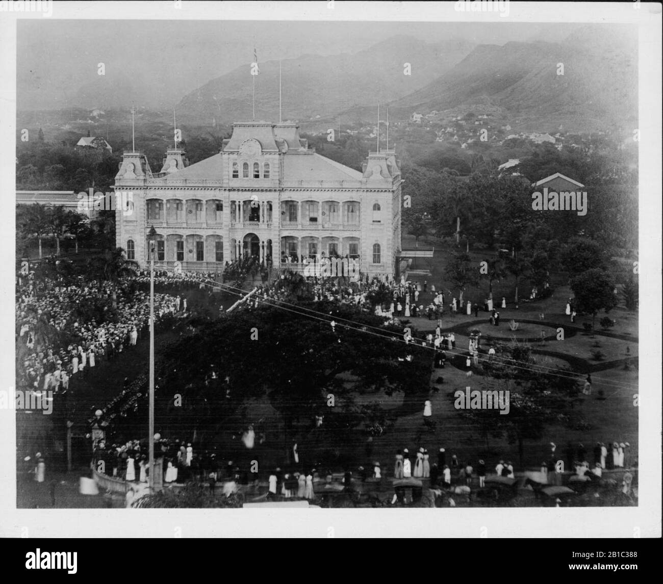 Funeral of Kalakaua (PP256011 Stock Photo Alamy