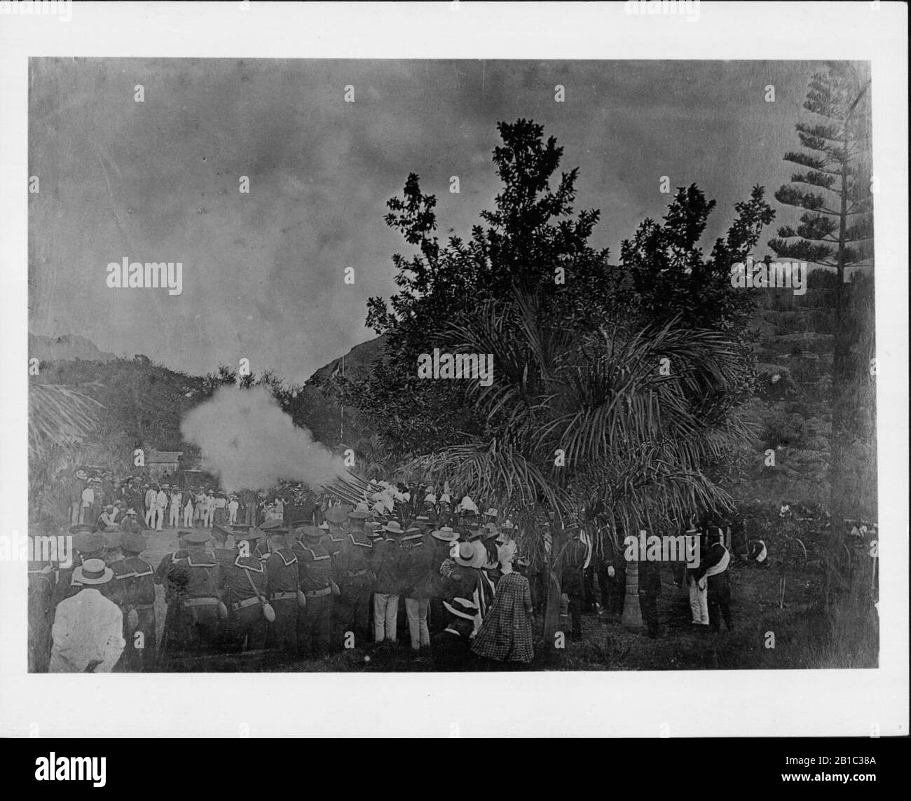 Funeral of Kalakaua (PP255013 Stock Photo Alamy
