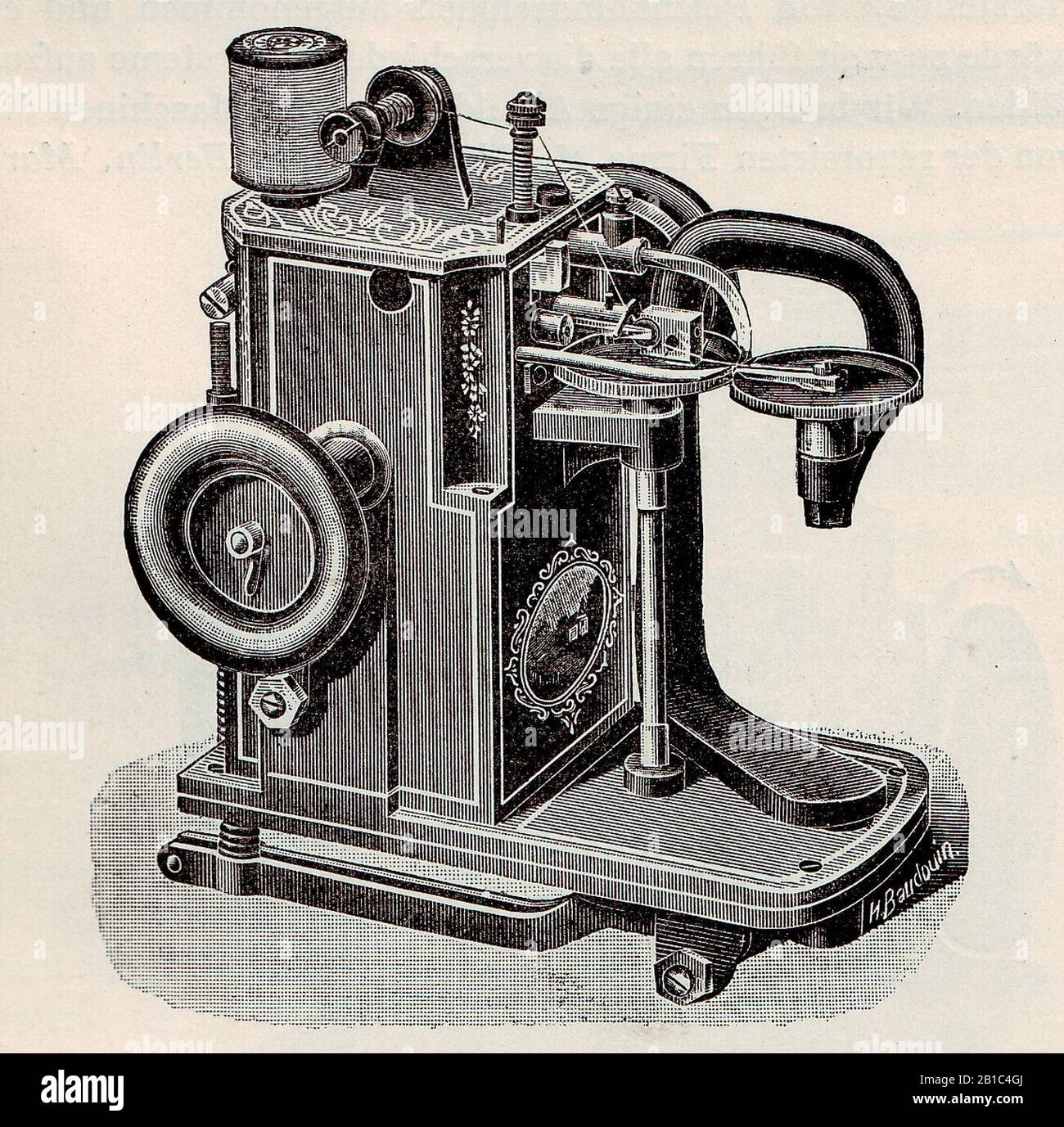 Fur sewing machine (c 1900) 3 Stock Photo Alamy