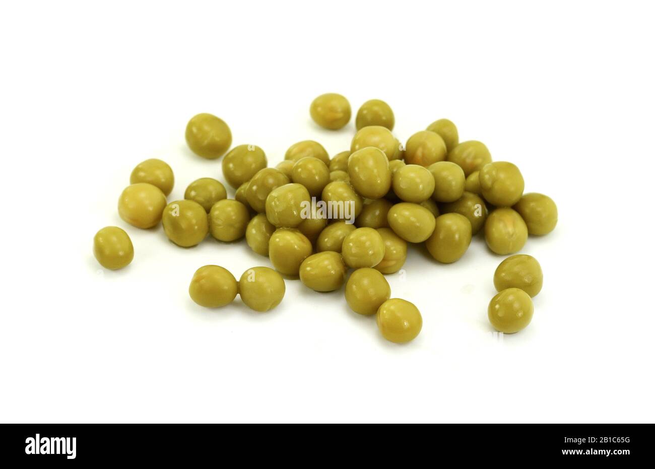 Canned green peas isolated on white background Stock Photo Alamy