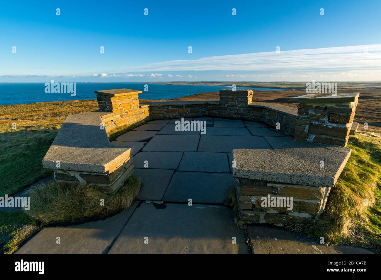 The viewing platform at the summit of Head, near Thurso