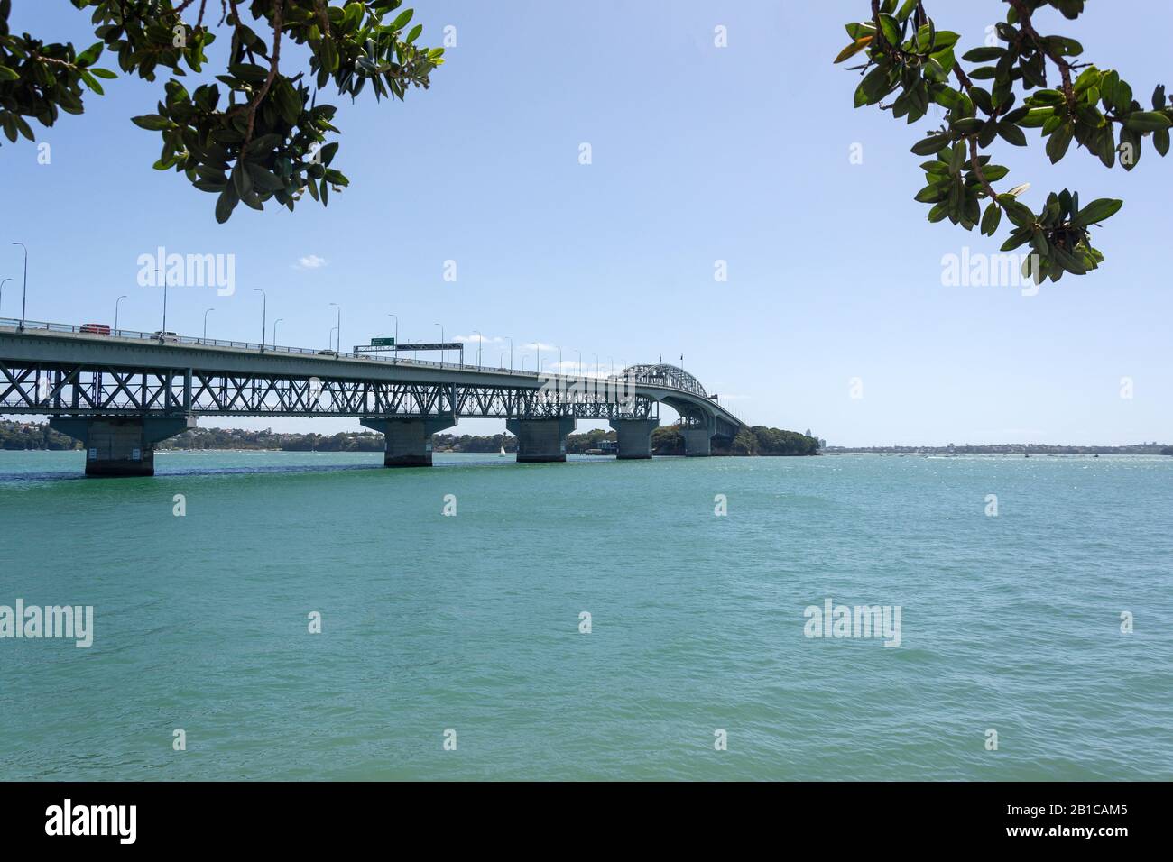 Auckland Harbour Bridge from Westhaven Marina, Westhaven, Auckland