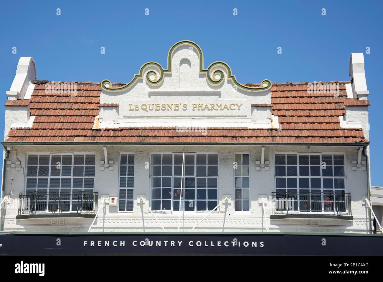 Period shop frontage on Jervois Road, Ponsonby, Auckland, Auckland Region, New Zealand Stock Photo