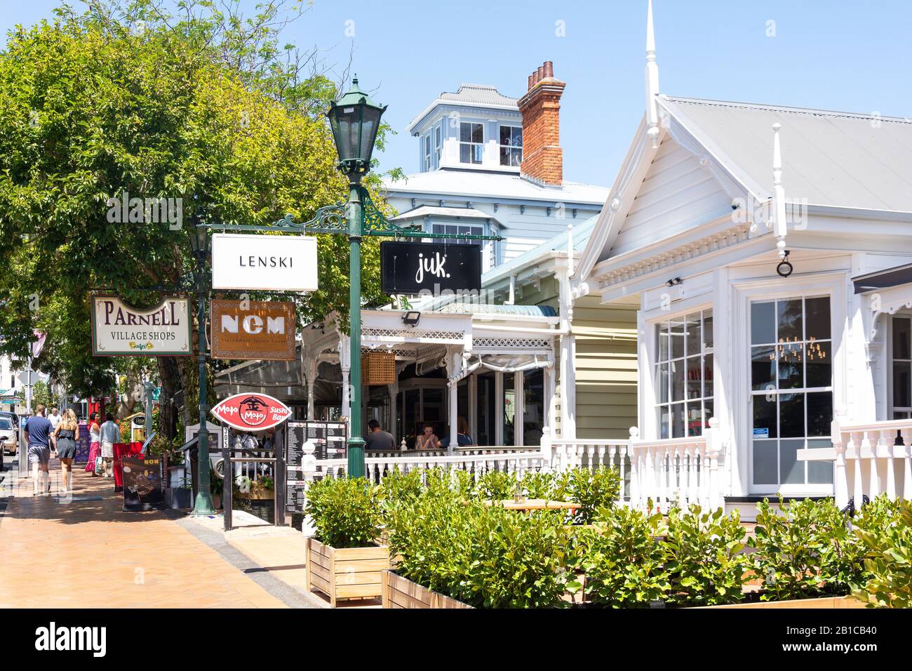 Parnell Village Shops, Parnell Road, Parnell, Auckland, Auckland Region, New Zealand Stock Photo