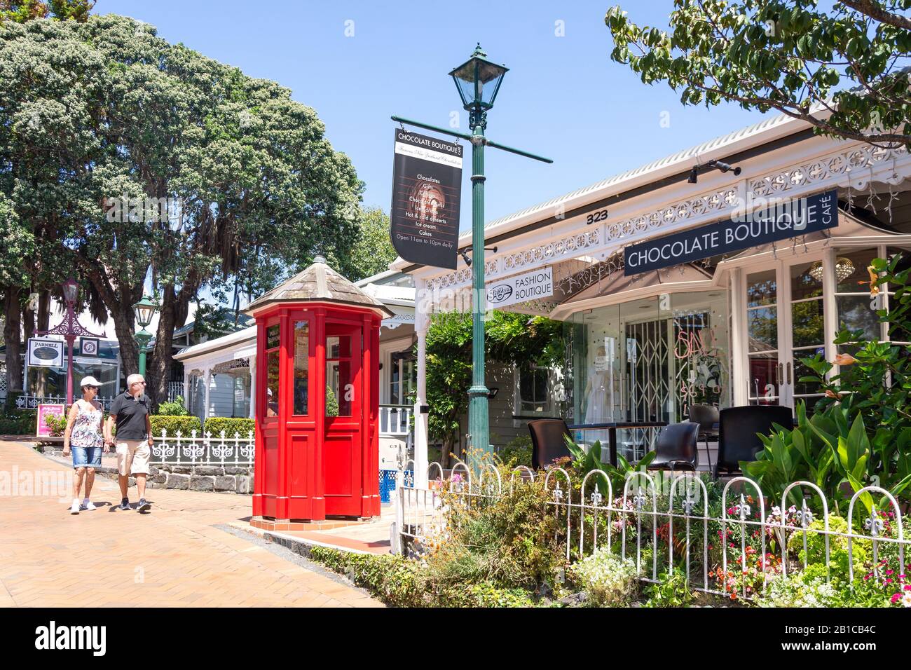 Parnell Village Shops, Parnell Road, Parnell, Auckland, Auckland Region, New Zealand Stock Photo