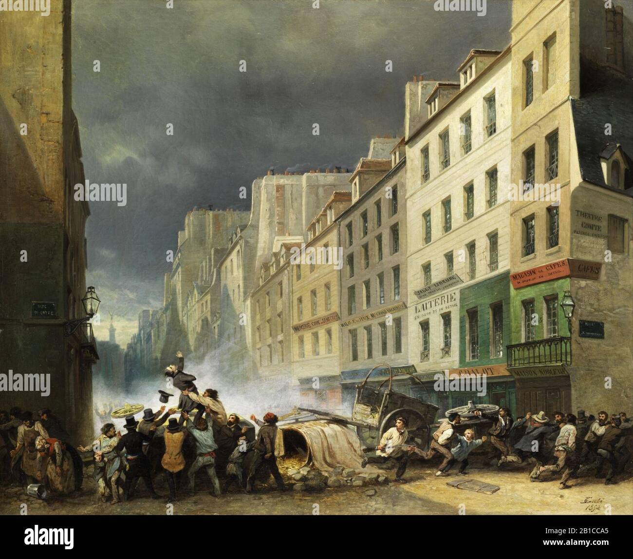 Gabé Paris revolution 1830 2. Stock Photo