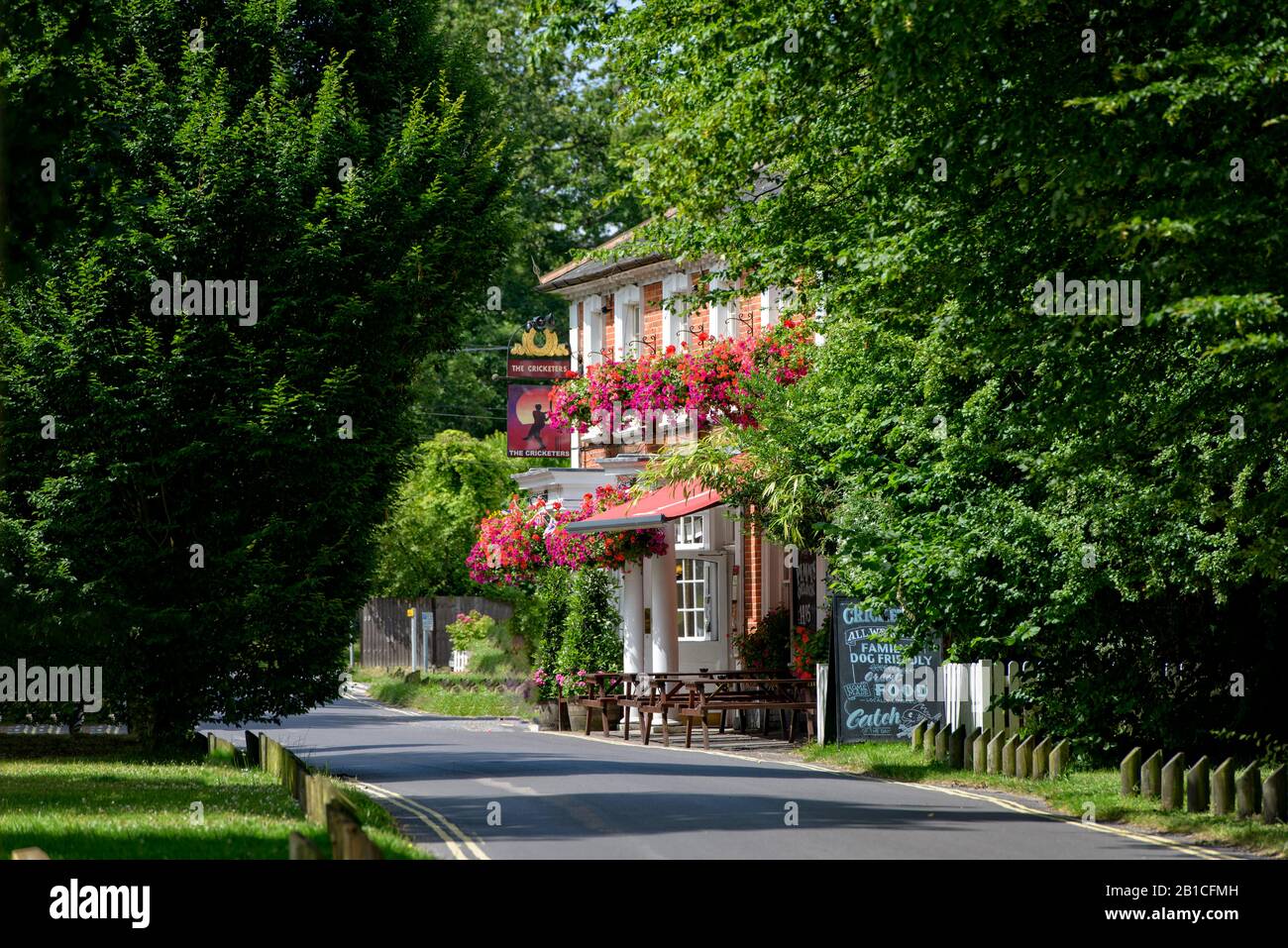 The Cricketers public House, Hartley Wintney Stock Photo