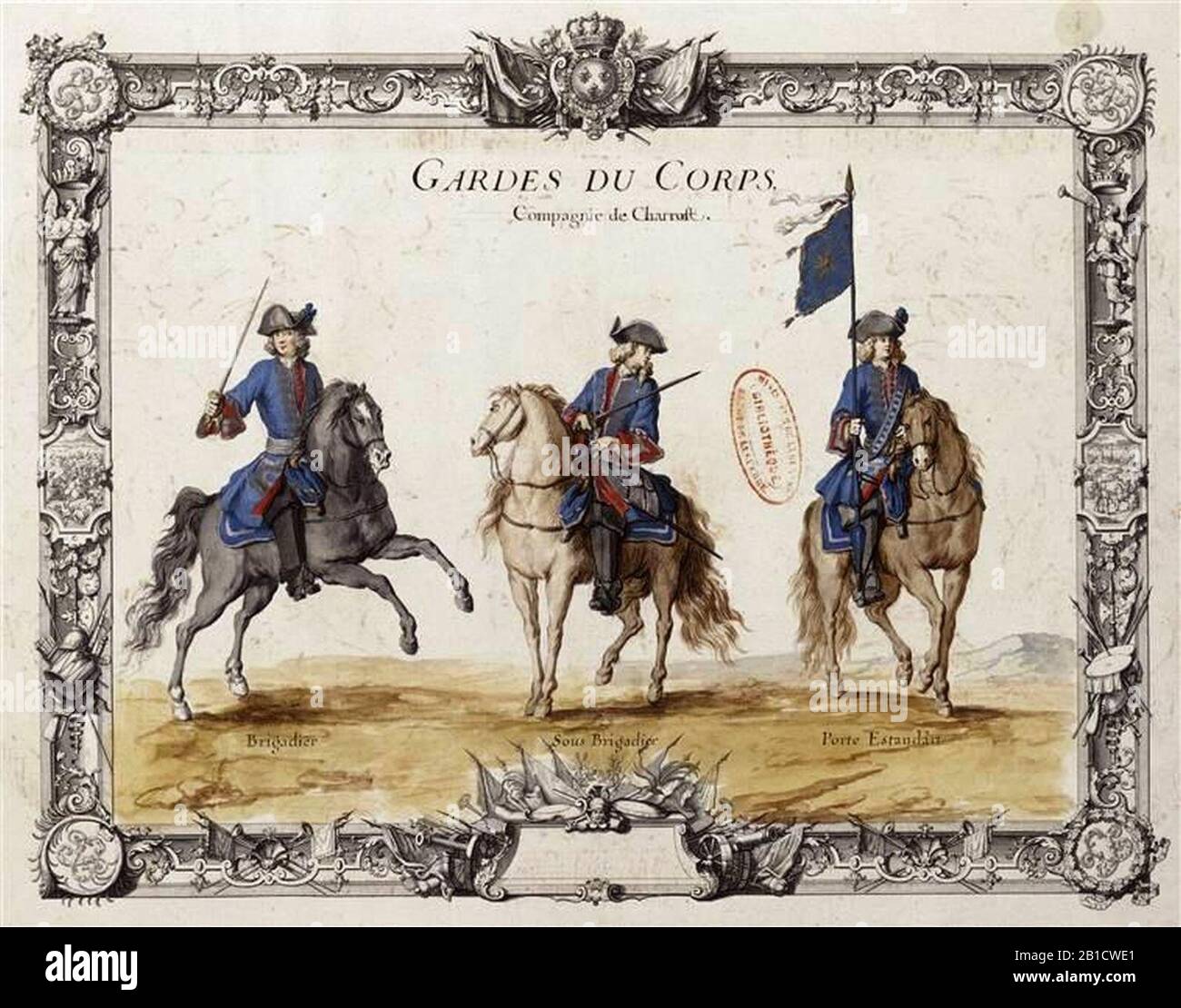 File:Gardes du corps de la Compagnie de Charost de la Maison du Roy (brigadier