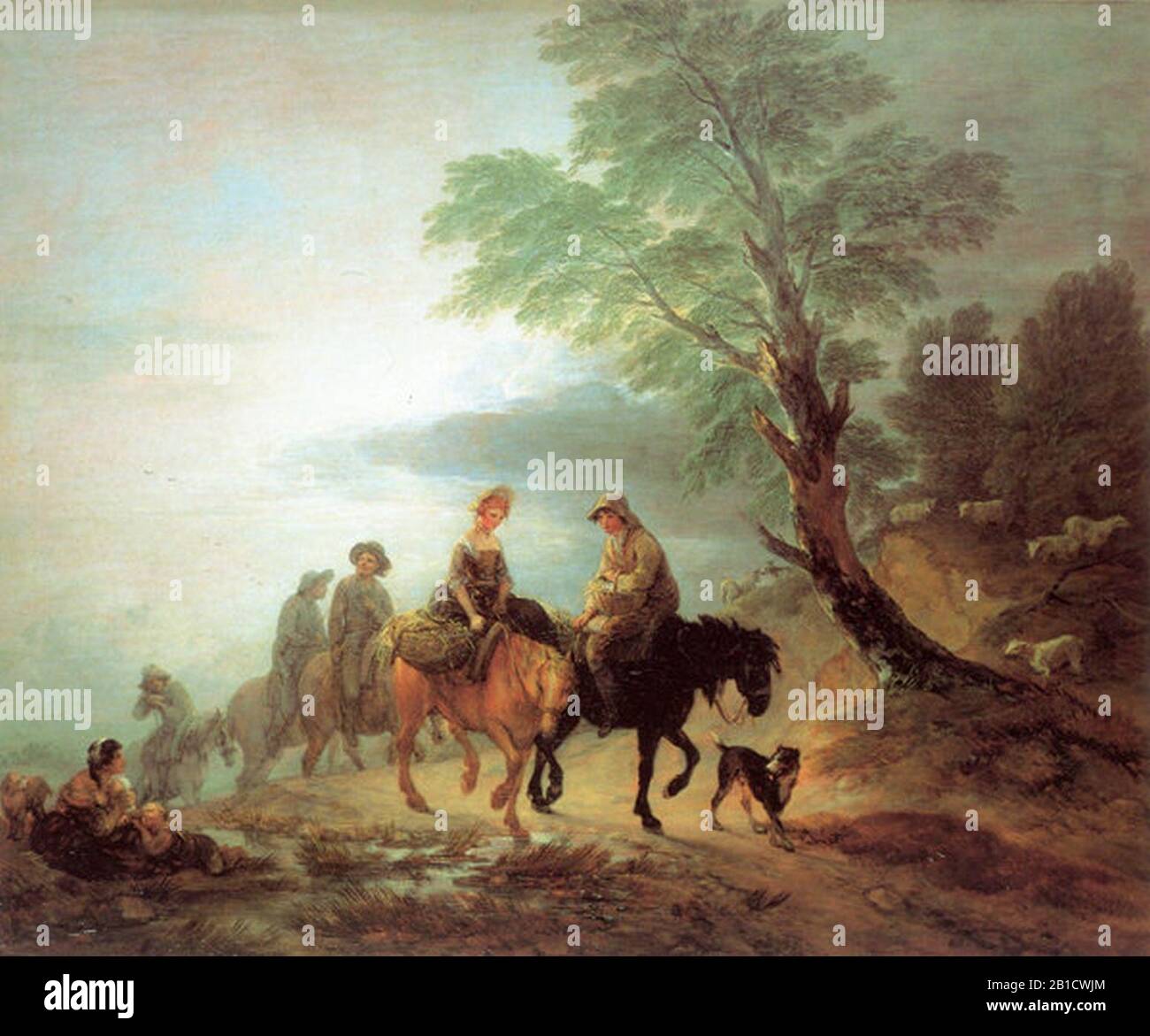 Going to Market Early Morning by Thomas Gainsborough Stock Photo Alamy