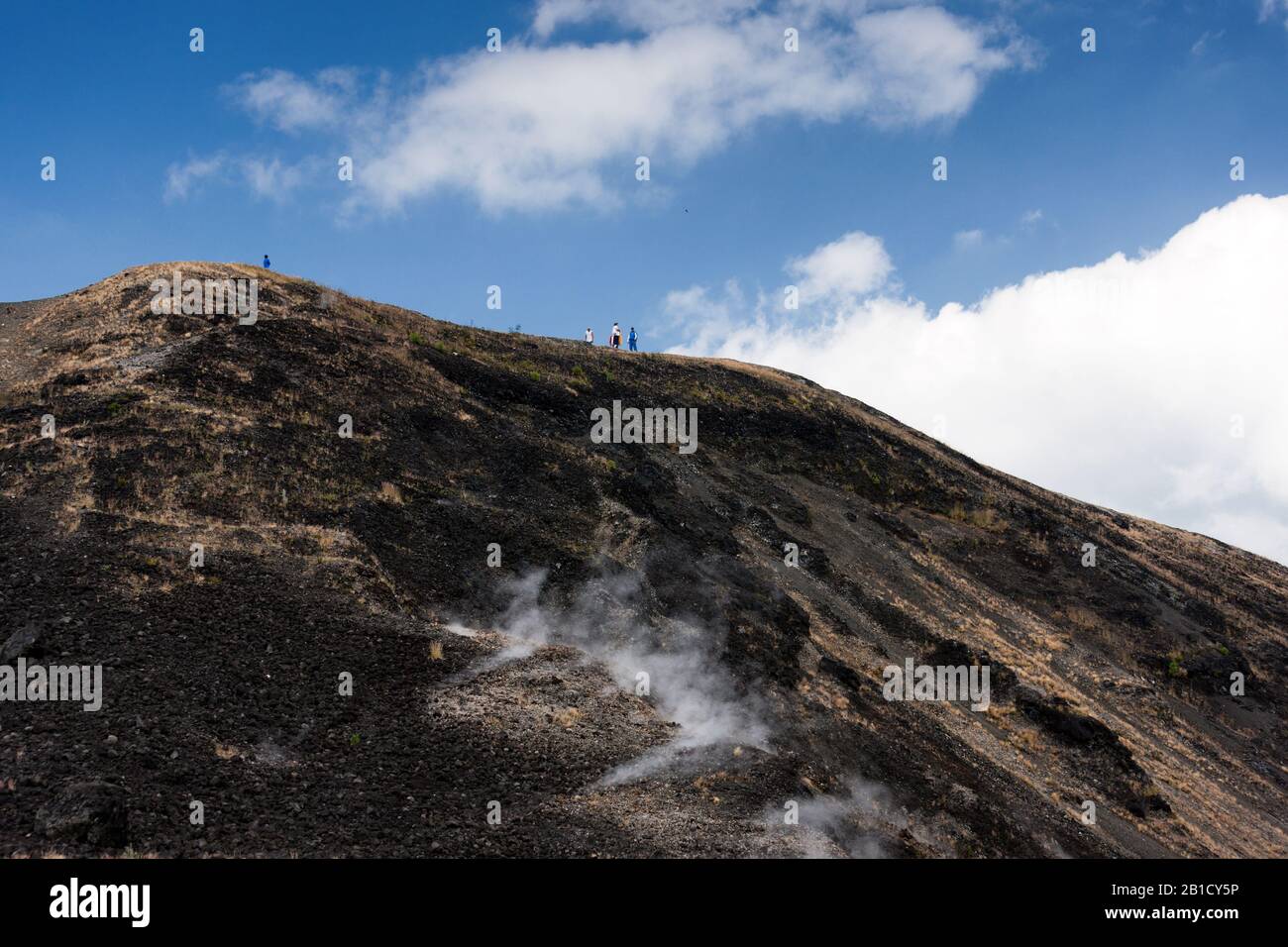 cinder cone volcano, Paricutin volcano, state of Michoacan, Mexico, Central America Stock Photo
