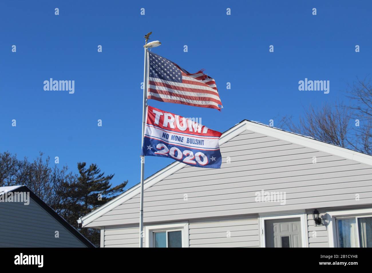 Trump Garden Flag 12"x18" 2020 For President Nice Trump 2020 No More Bullshit Sd 
