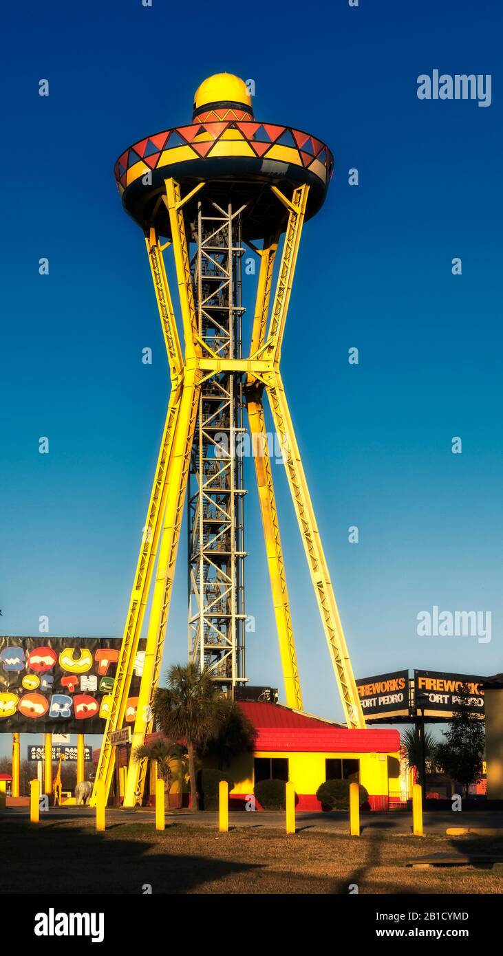 The sombreo tower at South of the Border Stock Photo