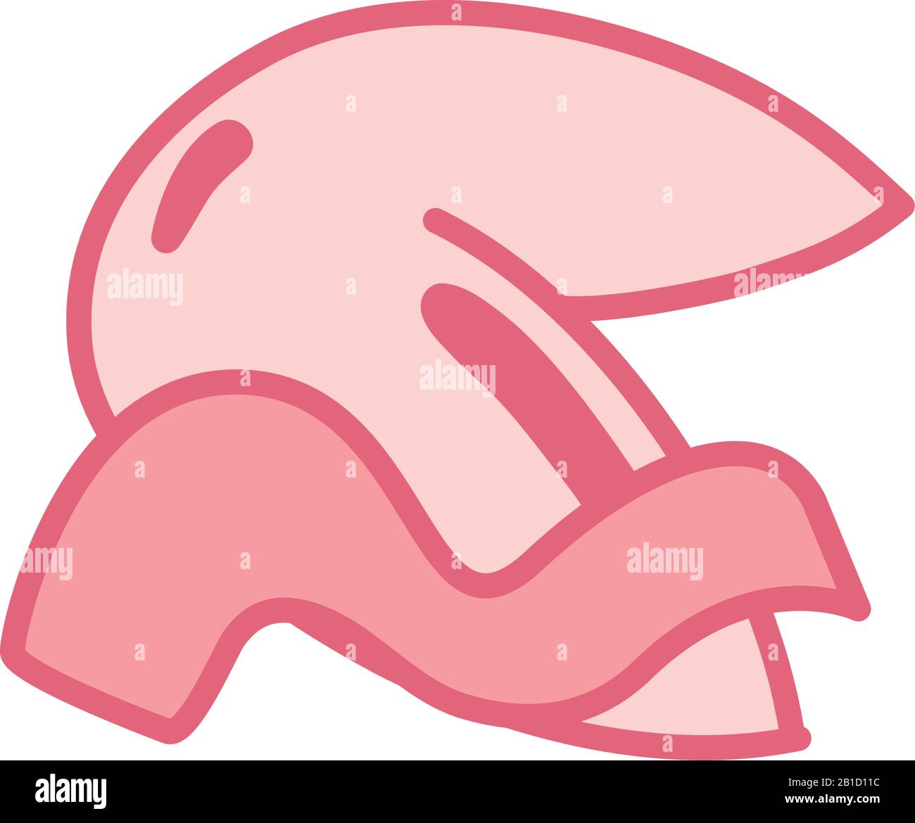 fortune cookie line style icon design, fast food eat restaurant menu