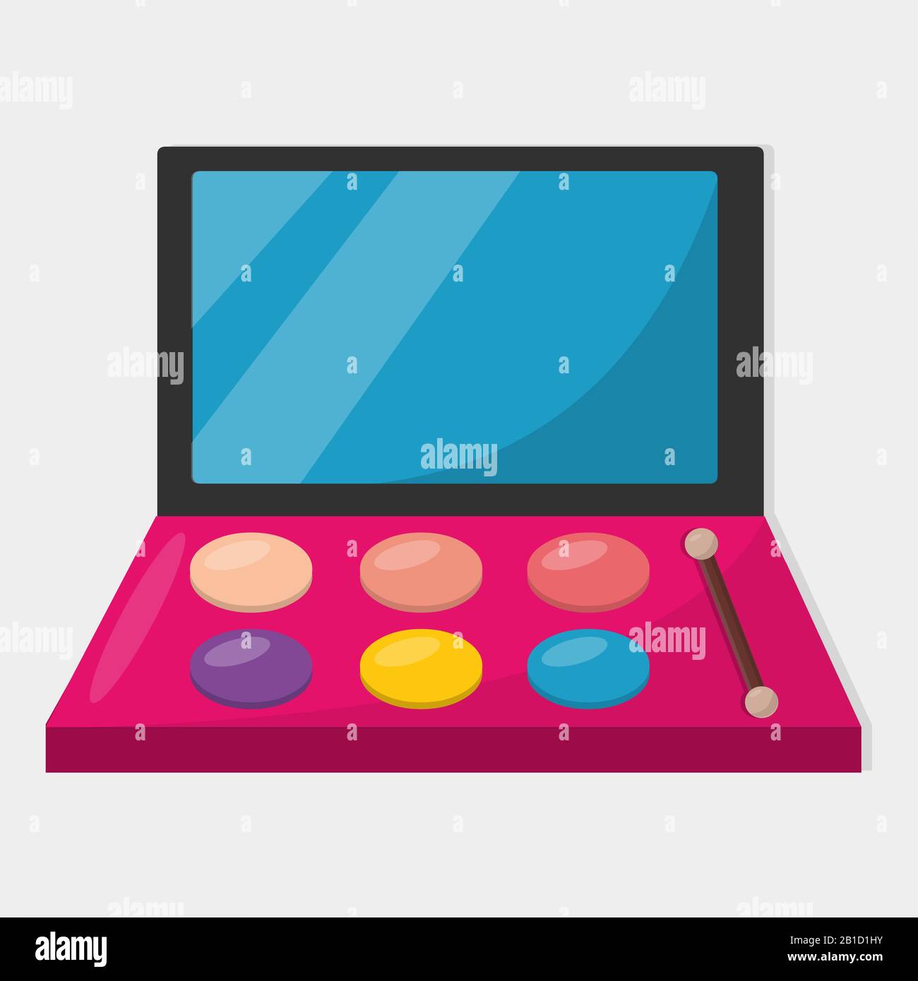eyeshadow cosmetic isolated vector illustration Stock Vector