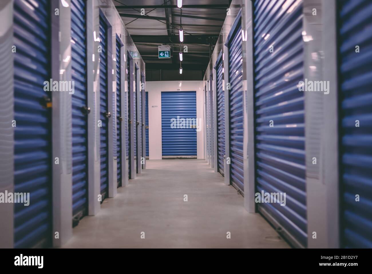 Indoor Storage Units Stock Photo Alamy