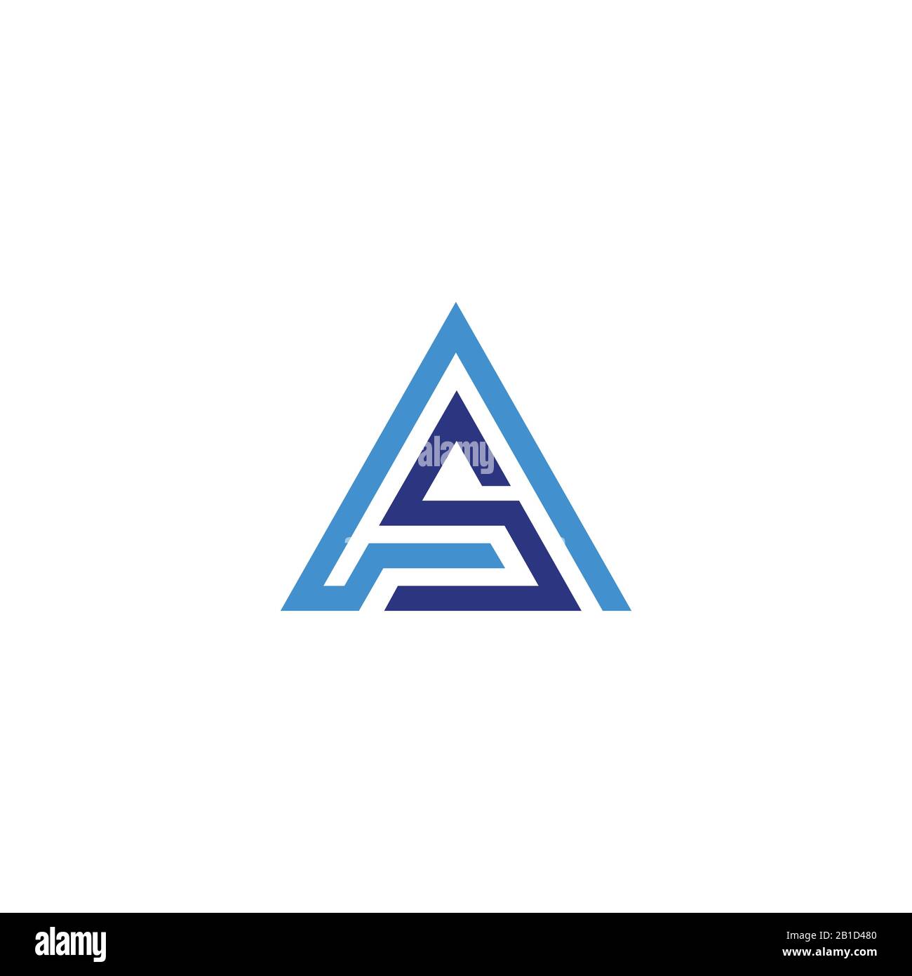 Initial letter as or sa logo vector design template Stock Vector