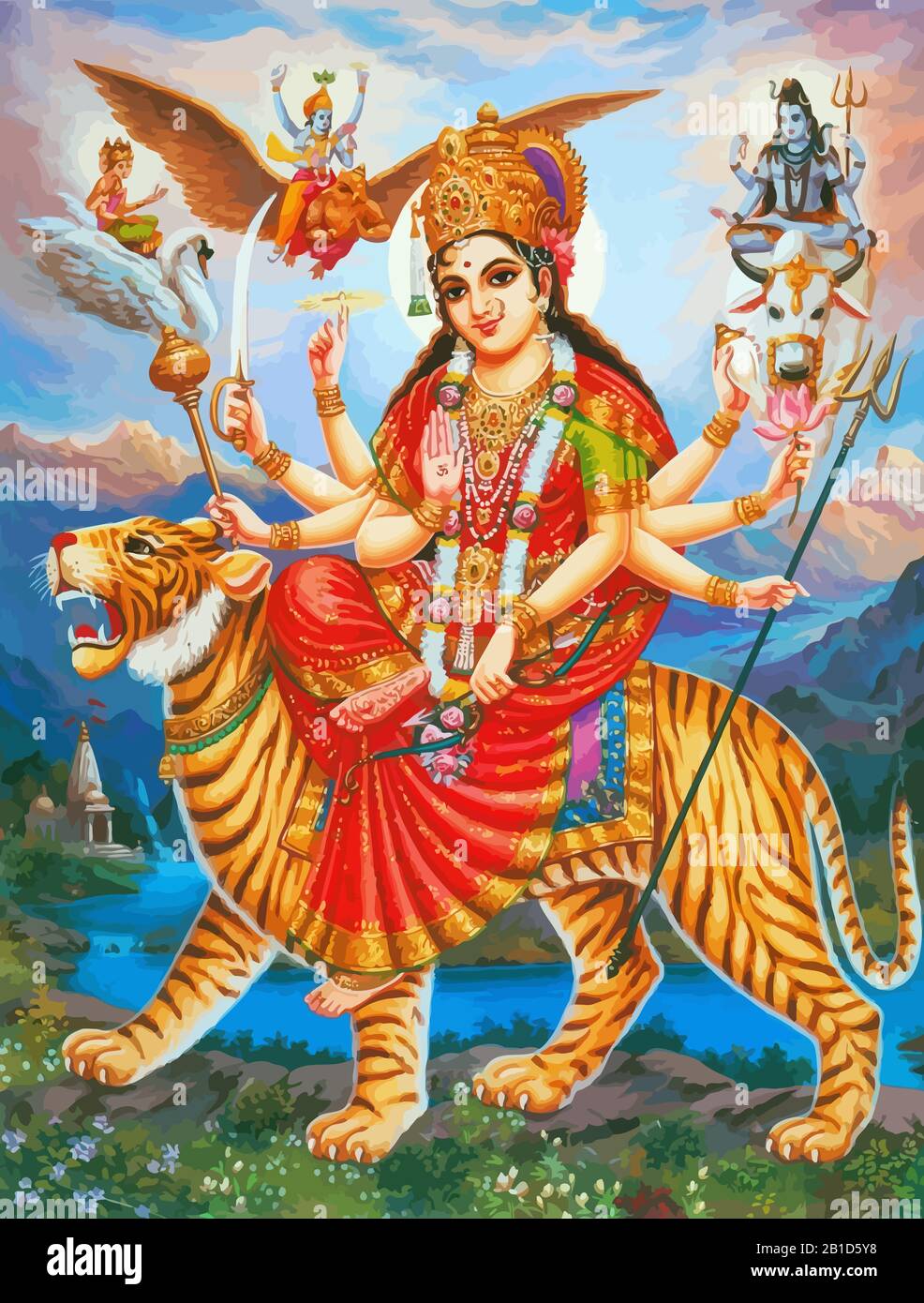 Lord durga hi-res stock photography and images - Alamy