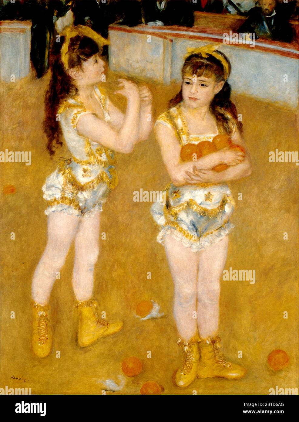 Acrobats at the Cirque Fernando (1879) - 19th Century Painting by Pierre-Auguste Renoir - Very high resolution and quality image Stock Photo