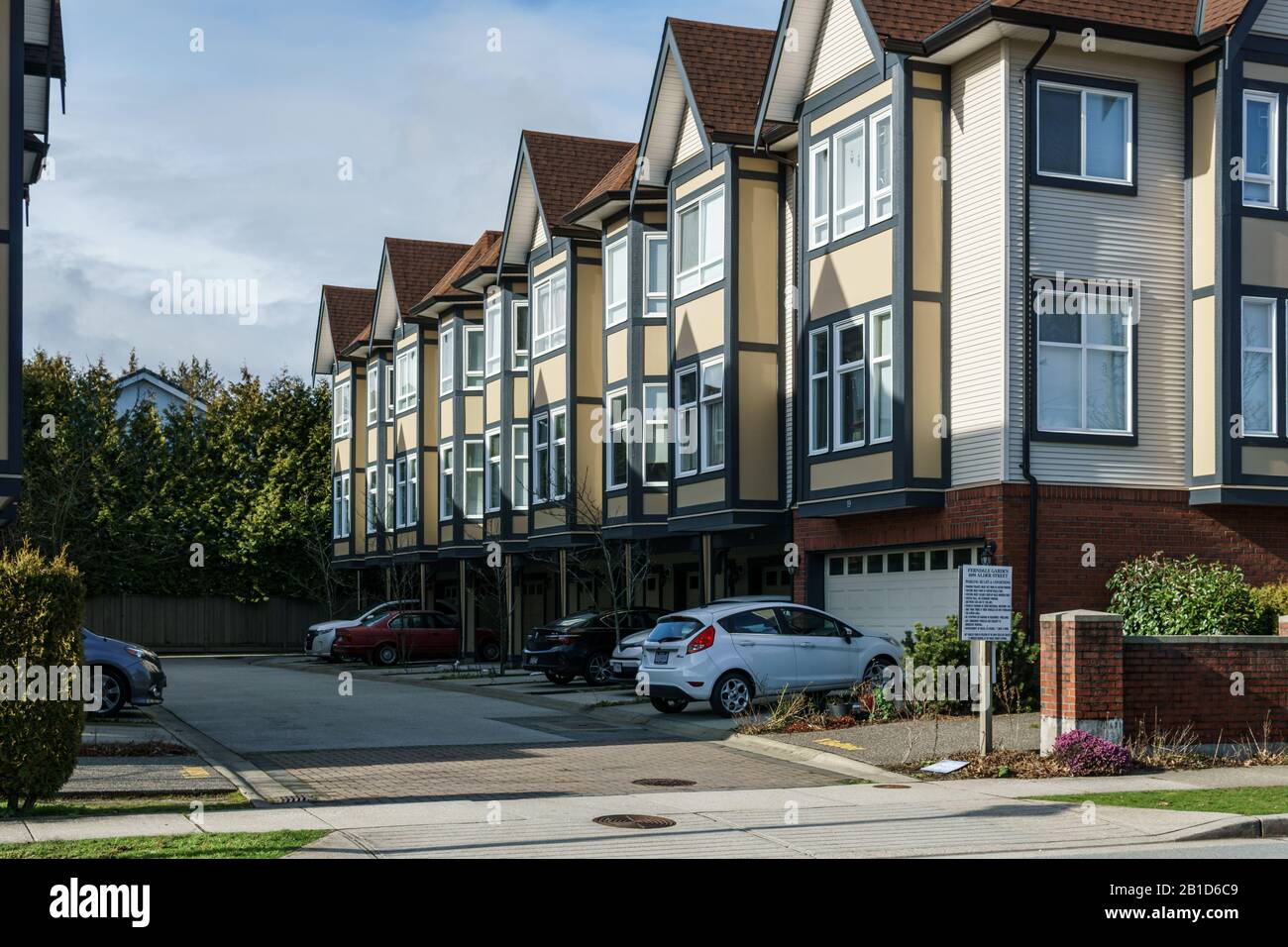 Picture of RICHMOND, CANADA - FEBRUARY 2, 2020: Architectural details of modern ...