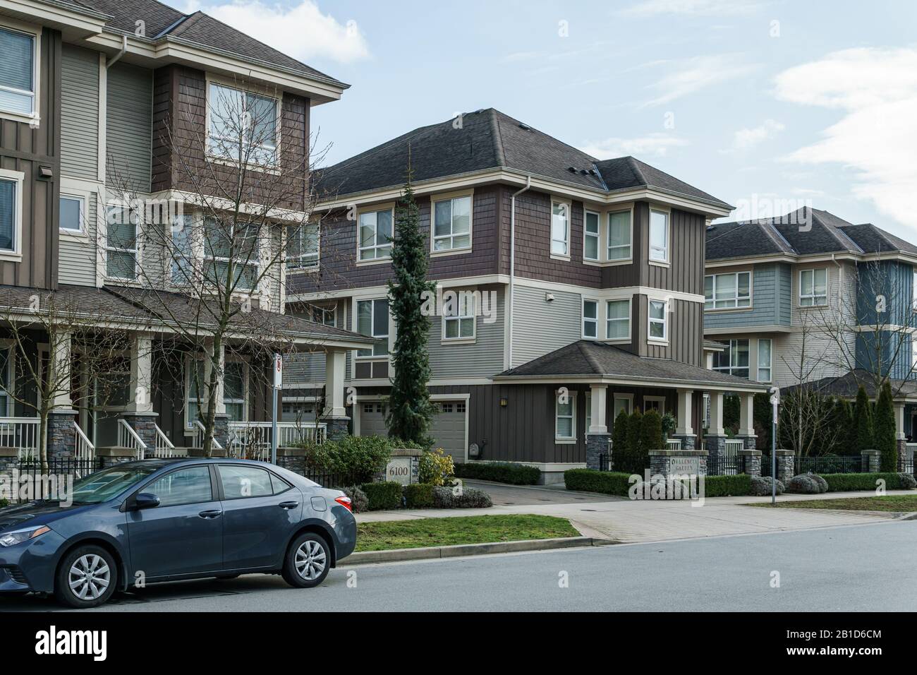 Picture of RICHMOND, CANADA - FEBRUARY 2, 2020: Architectural details of modern ...