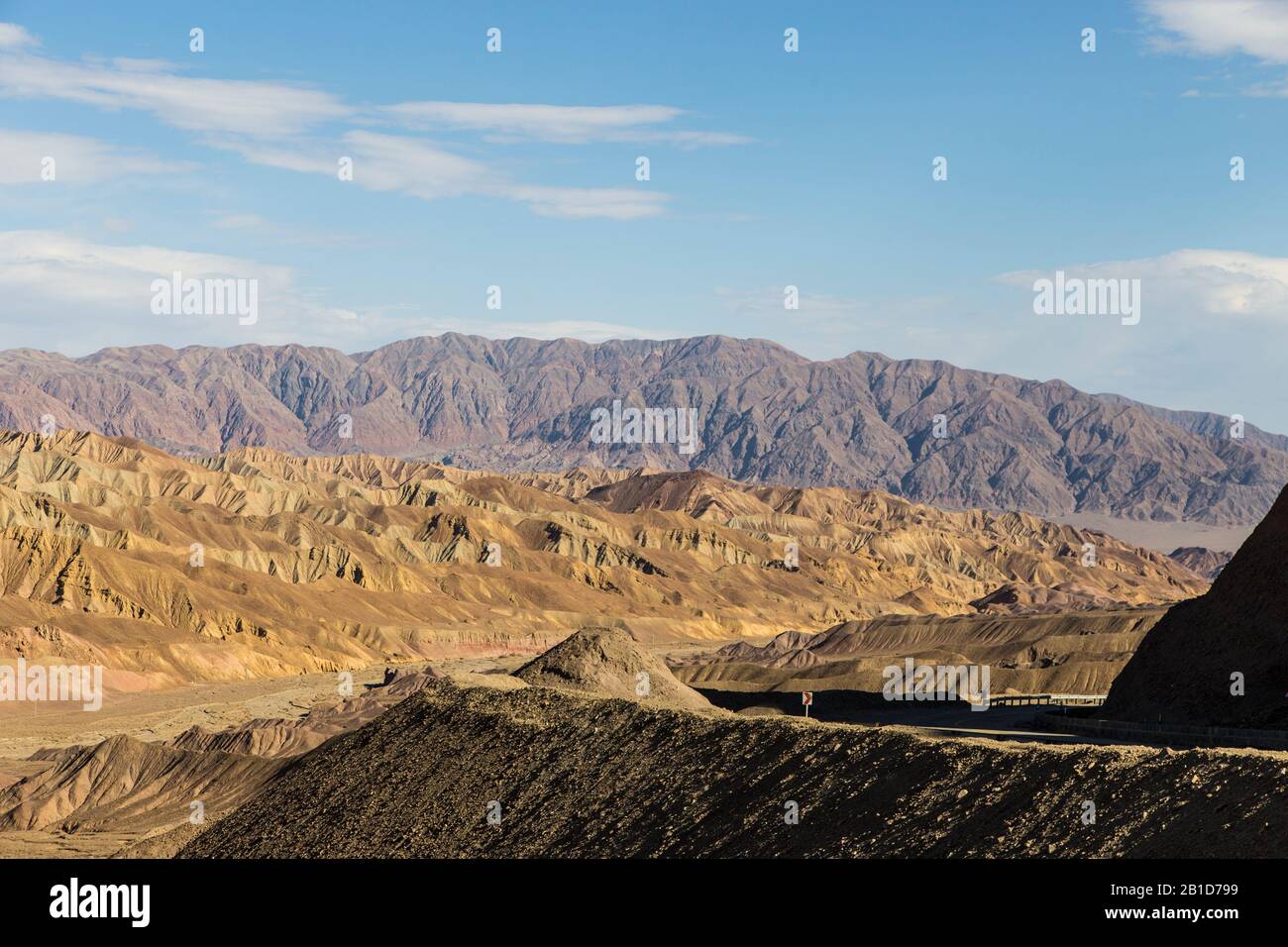 Dasht-e Lut Desert or Lut Desert landscape, a large salt desert in Iran ...