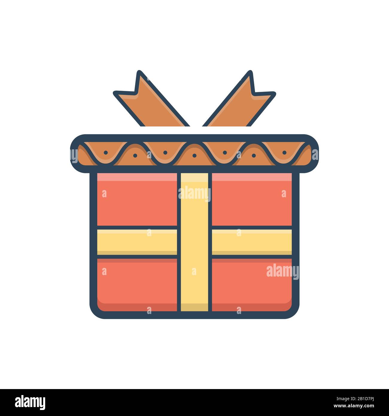 Illustration for Gift box Stock Vector