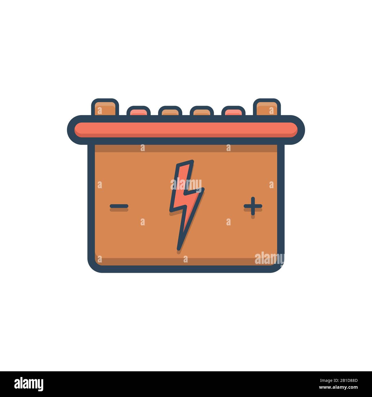Illustration for Battery Stock Vector