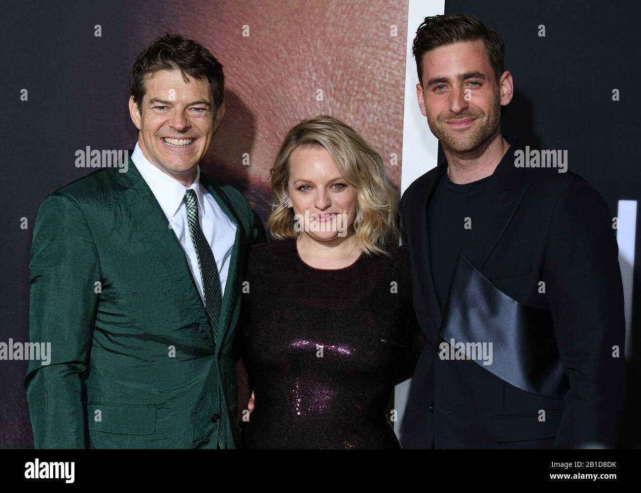 24 February 2020 - Hollywood, California - Jason Blum, Elizabeth Moss, Oliver Jackson-Cohen. ''The Invisible Man'' Los Angeles Premiere held at the TCL Chinese Theatre. (Credit Image: © Birdie Thompson/AdMedia via ZUMA Wire) Stock Photo