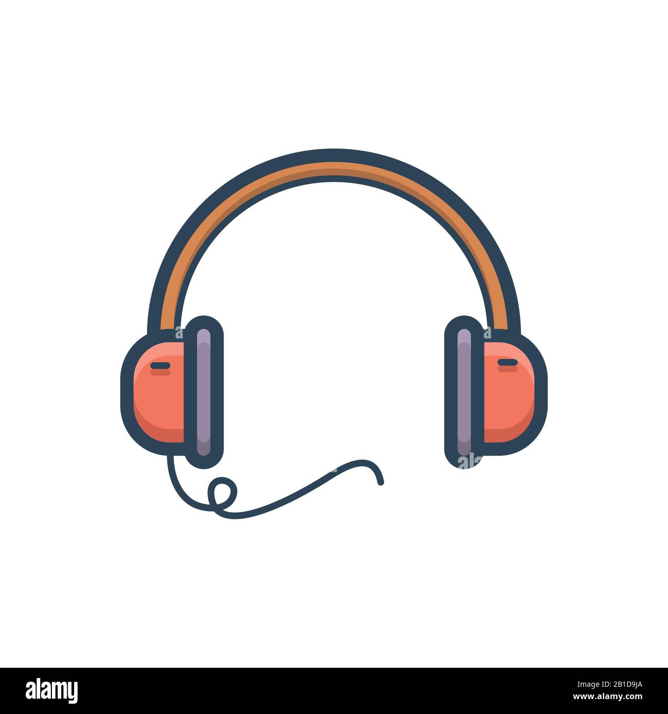 Illustration for Headphone Stock Vector Image & Art - Alamy