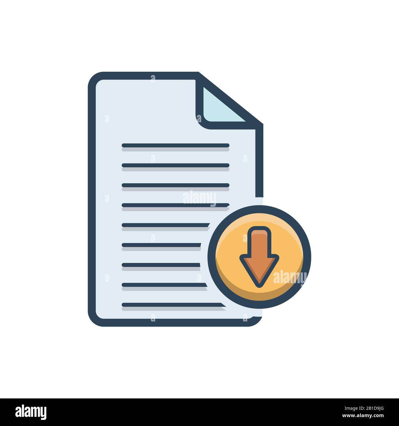 Illustration for Document download app Stock Vector Image & Art Alamy