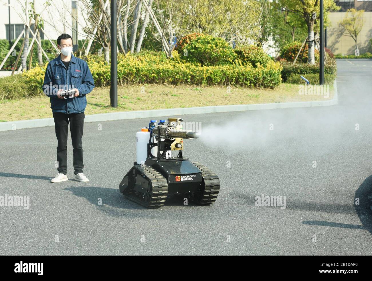 the remote controls the robot