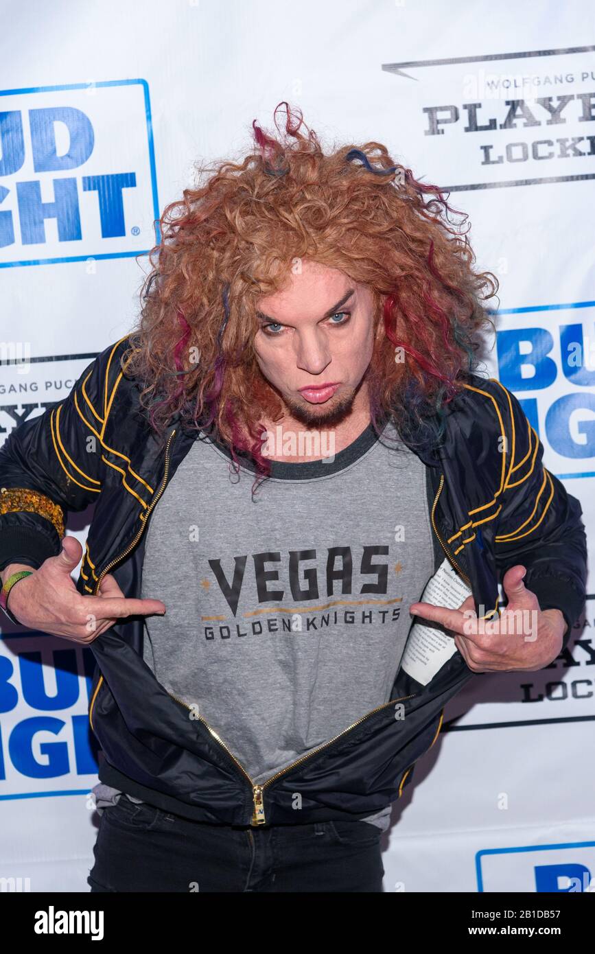 Las Vegas, NV, USA. 24th Feb, 2020. ***HOUSE COVERAGE*** Carrot Top  pictured at Wolfgang Puck Players Locker Grand Opening in Downtown  Summerlin in Las Vegas, NV on February 24, 2020. Wolfgang Puck,