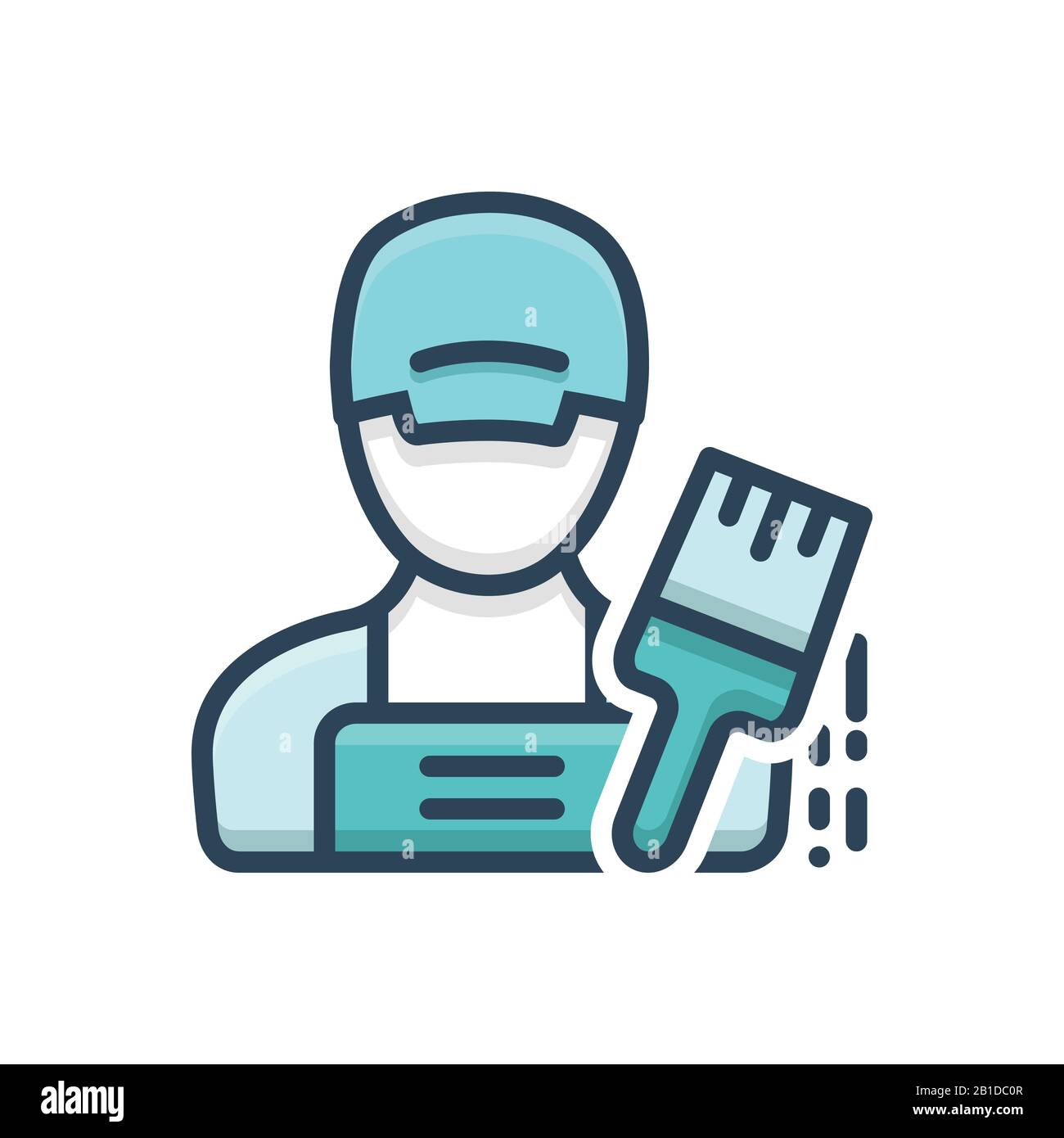Painter logo Stock Vector Images - Alamy
