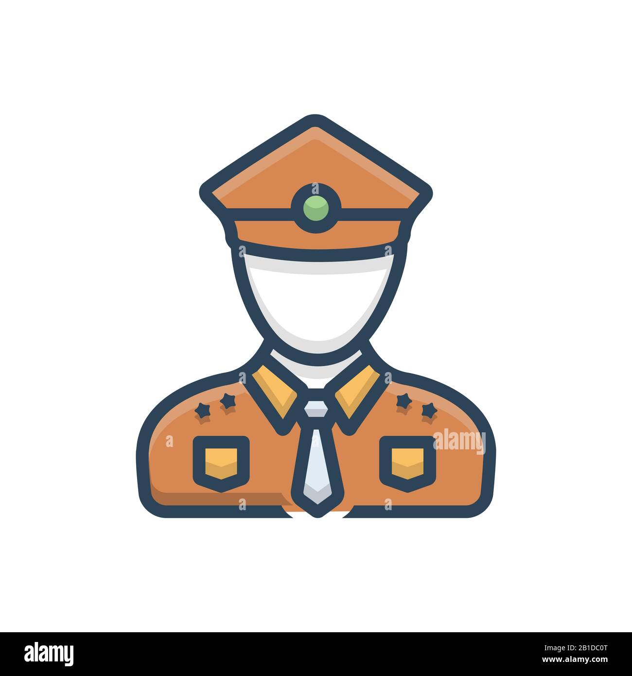 Illustration for Policeman Stock Vector
