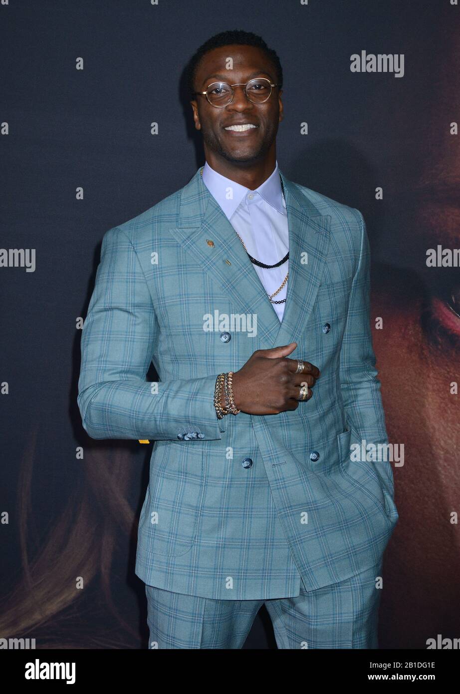 Los Angeles, USA. 25th Feb, 2020. Aldis Hodge 045 attends the Premiere of Universal Pictures' 'The Invisible Man' at TCL Chinese Theatre on February 24, 2020 in Hollywood, California Credit: Tsuni/USA/Alamy Live News Stock Photo