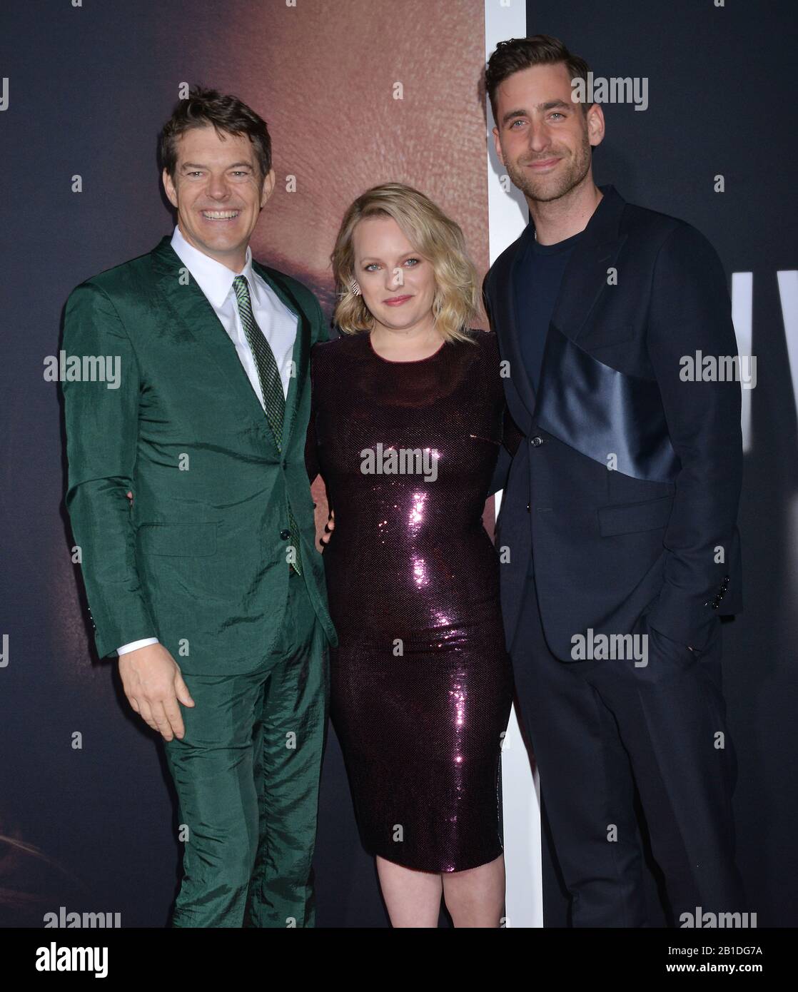 Los Angeles, USA. 25th Feb, 2020. Elisabeth Moss, Oliver Jackson-Cohen