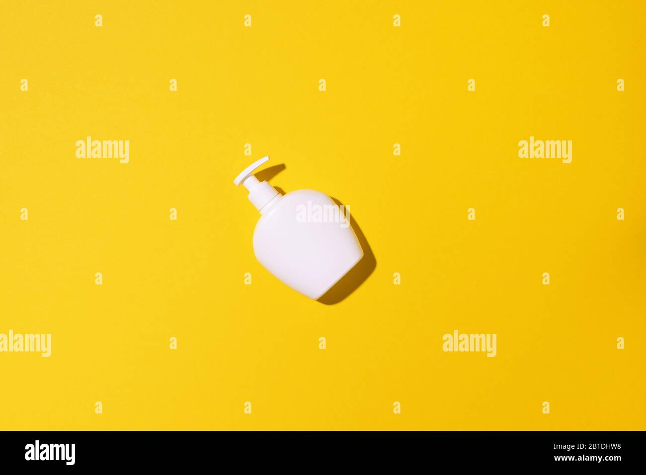 Download Shampoo And Soap Bottles On Yellow Background Top View Flat Lay Copy Space Stock Photo Alamy Yellowimages Mockups