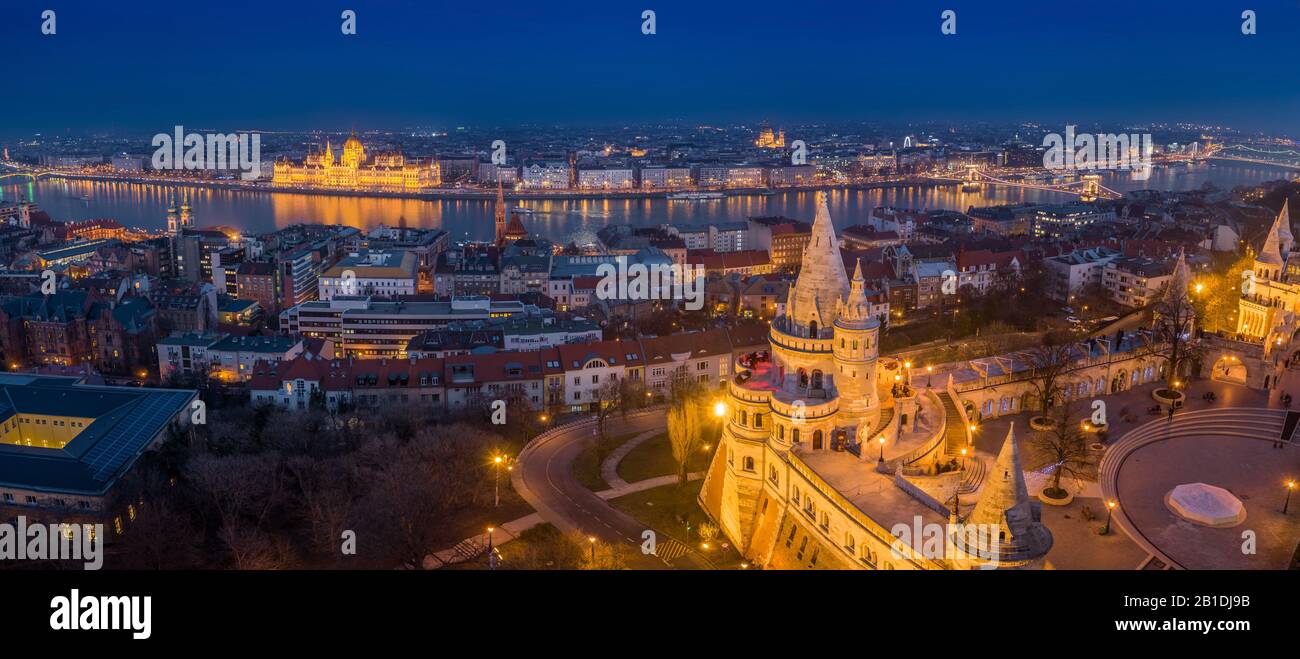 Budapest Hungary Aerial Panoramic Skyline View Of Budapest With budapest-hungary-aerial-panoramic-skyline-view-of-budapest-with