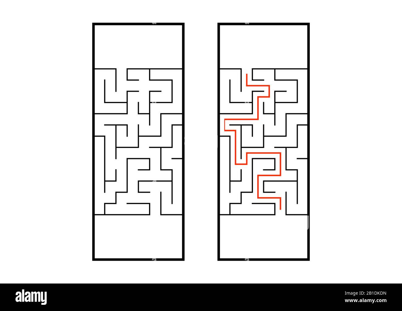 Abstact labyrinth. Game for kids. Puzzle for children. Maze conundrum. Vector illustration Stock Vector