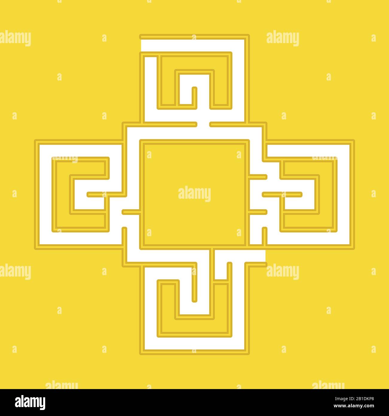 Abstact labyrinth. Game for kids. Puzzle for children. Maze conundrum. Color vector illustration Stock Vector