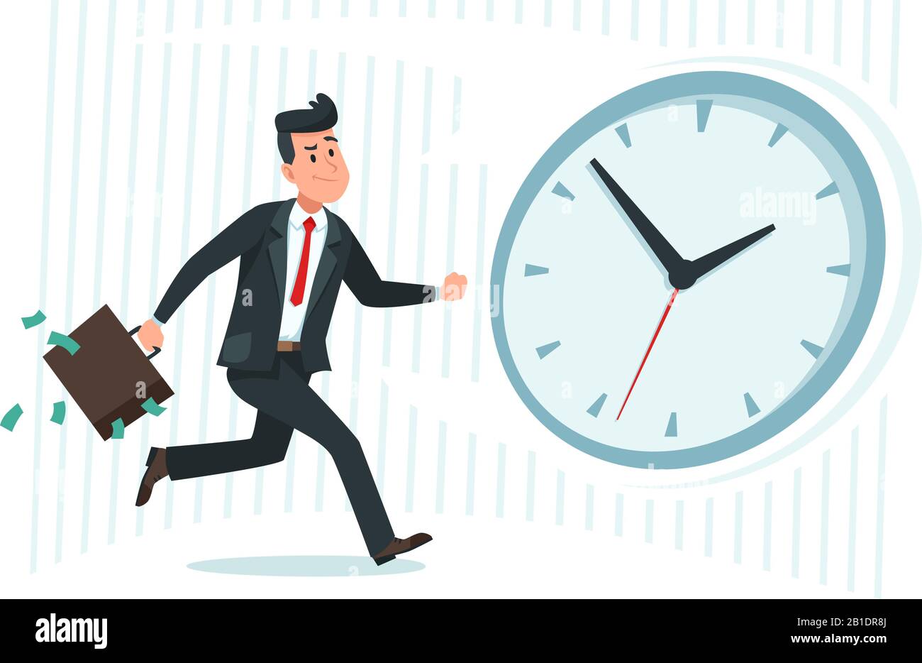 Race against time, hurry up to finish work within aggressive deadline, time  counting down, speed and efficiency to complete work concept, frustrated  businessman running against timer counting down. 4257358 Vector Art at