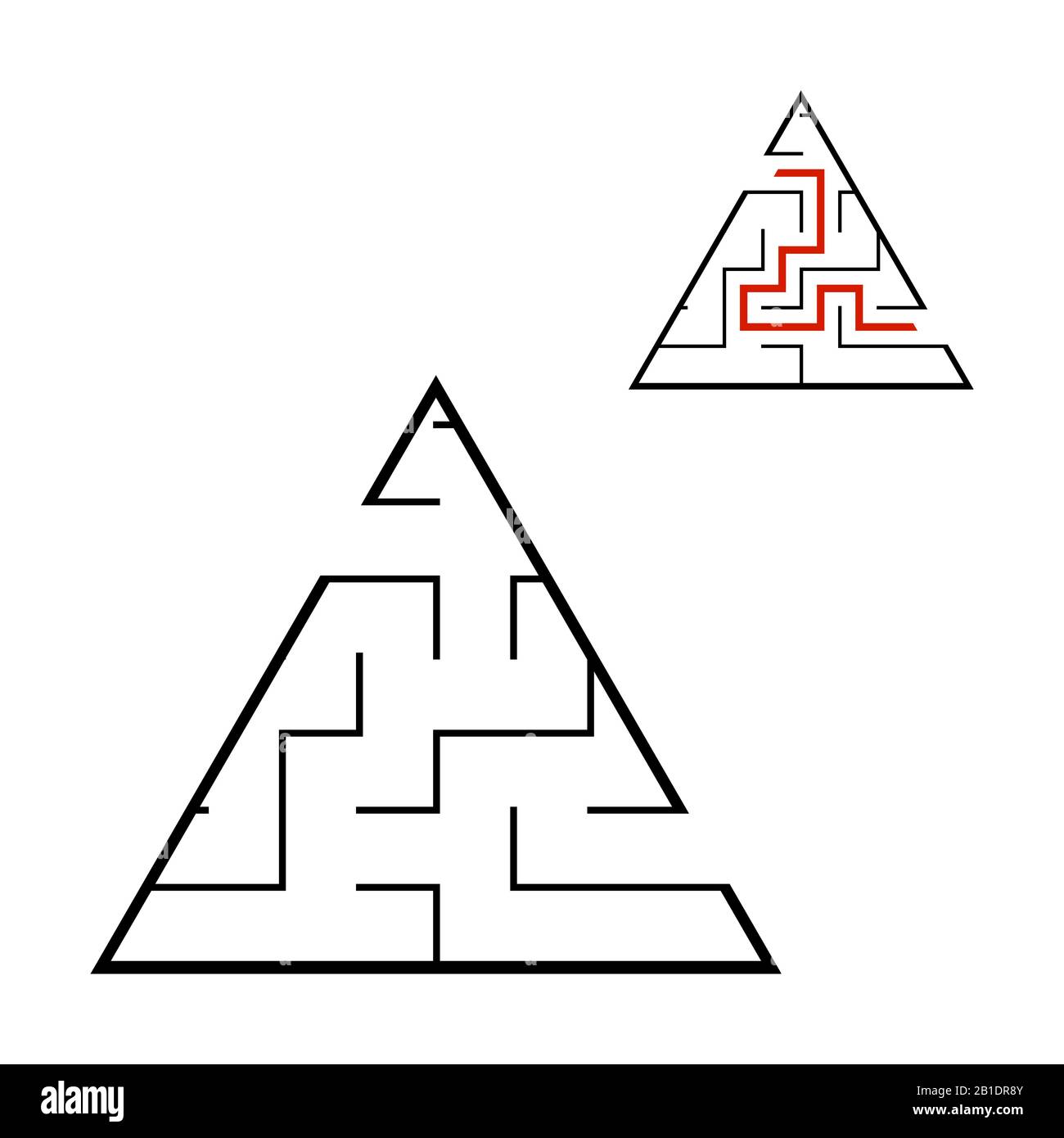 Triangle maze hires stock photography and images Alamy