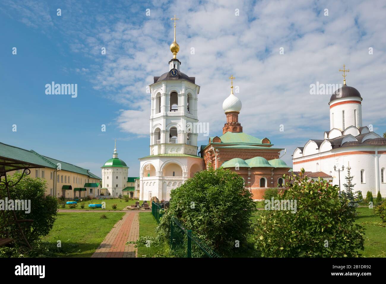 On the territory of the Nikolo-Peshnoshsky Monastery in the village of Lugovoi, Dmitrovsky District, Moscow Region. The monastery was founded in 1361. Stock Photo