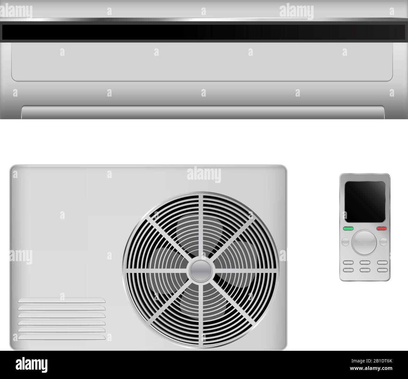 Air conditioner set Stock Vector Image & Art Alamy