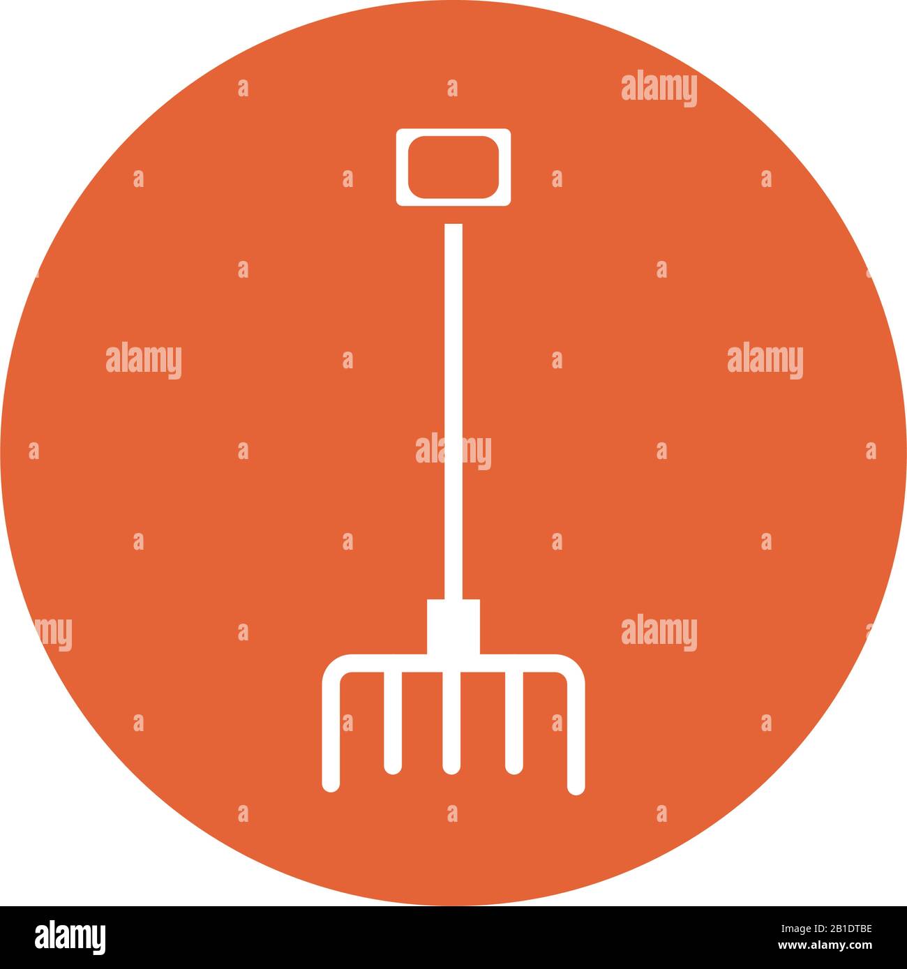 rake farm tool block style icon Stock Vector Image & Art - Alamy