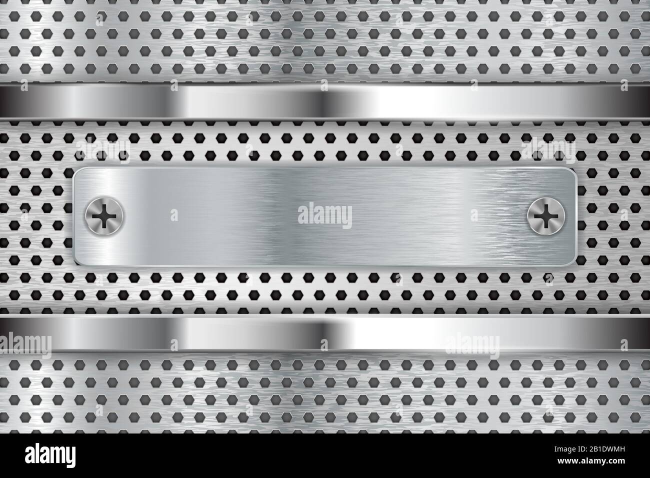 Metal perforated background with steel plates Stock Vector Image & Art ...